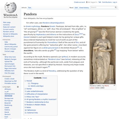 pandora wikipedia